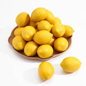 lot 11528 image: dallisten 12PCS Artificial Lemons �� Lifelike Fake Yellow Lemons for Kitchen Decor, Fruit Bowl, Lemonade Party, Photo Props & Summer Table Decorations �� Realistic Faux Fruit for Home & Events