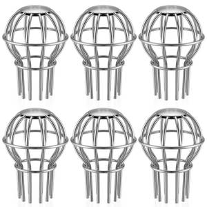 lot 11550 image: Otoolling 6 Pack Gutter Guard 2 Inch, 304 Stainless Steel Filter Strainer Fits 1.7 to 2.4 Downspout Filter Protector for Blockage Leaves, Seeds, Twigs and Debris