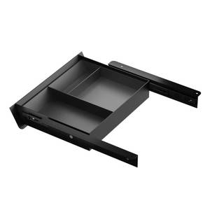 lot 11562 image: Gaxomo Under Desk Drawer with Removable Tray, 15.4 Wide 2-in-1 Organizer �� 60° Ergonomic Tilt, 4-Compartment Insert for Pens, Phones & Cables, Ball Bearing Slides, for Home Office & Student Desk