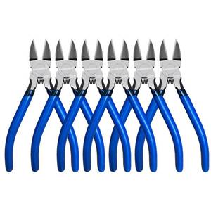 lot 11567 image: Wire Cutters 6 Pack, KAIHAOWIN 6 inch Dikes Small Wire Cutters Flush Cutters Wire Snips Clippers Diagonal Cutters Side Cutters Cutting Pliers for Crafting
