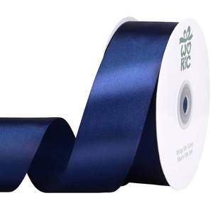 lot 12362 image: woric Navy Blue Satin Ribbon 1 12 Inch 60 Yards for Baby Bridal Shower
