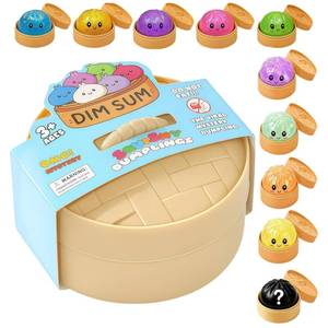 lot 12376 image: Dumpling Squishy Mystery Box, Random 1 of 24 Colors Squishy Dumpling, Mystery Dumplings Squishy Toys for Adults, Squeeze Toy, Stocking Stuffers (1 Pack)