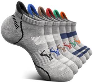 lot 12394 image: BULLIANT Men Running Ankle Socks 6Pack-Cushioned Support-Low Cut No Show (Missing One)