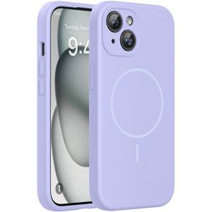 lot 12398 image: Miracase Compatible with iPhone 15 Case, Soft Anti-Scratch Microfiber Lining, Liquid Silicone Case Gel Rubber Shockproof Drop Protection Phone Case for iPhone 15, Light Purple