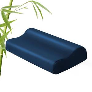 lot 12411 image: Cooling Contour Cervical Pillowcase, Navy Blue, 24x14x53.7 Inches, 1 Piece