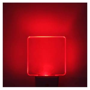 lot 12414 image: Red Night Lights Plug in 2 Pack, 0.5W with Dusk to Dawn Sensor, Auto OnOff