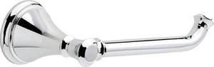 lot 12419 image: Delta Single Post Toilet Paper Holder  Polished Chrome  Wall Mount  Cassidy Bathroom Accessories