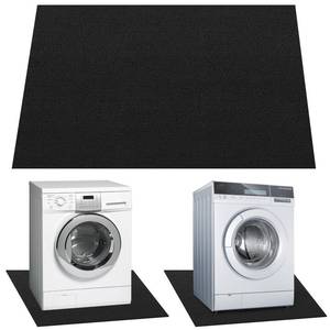 lot 13250 image: Under Washing Machine Mat, 63 x 36 Inches Large Non-Slip Waterproof Floor Washing Machine Mat Rubber Backing for Washer Dryer Fridge Refrigerator Floor Protection, Shock Absorbing Noise Reducing