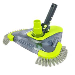 lot 13259 image: Sepetrel Upgrade Pool Vacuum Head with Side Brush & Universal Rotatable Hose Adapter,Weighted Triangular Shape(Safe for Vinyl Liner Pool)