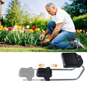 lot 13267 image: Terapaton Garden Kneeler Seat, Adjustable Height & Angle, Gardening Stool with Thick Kneeling Pad & Seat Cushion, Ergonomic Joint Protection for Gardeners (Carbon Black)
