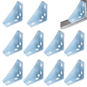 lot 14163 image: BIAXJUNY 90 Degree Gusseted Fitting for 1-58 Strut Channel,4 Hole Heavy Duty Steel Right Angle Connector Brackets for 1 2 Bolt, 5 mm Thick ��Unistrut Hardware(10 Pack ��