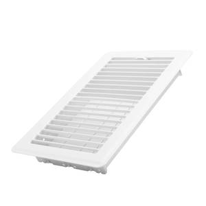 lot 14171 image: Howeall 6x10 Inch Floor Register - Heavy Duty Steel Walkable Floor Vents - Easy Adjust Air Supply Lever - Vent Covers for Home (White)