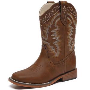 lot 14177 image: Parrosoo Girls Cowgirl Boots Boys Cowboy Kids Western Boot Big Kid Size 7