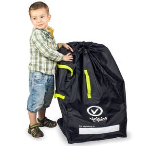 lot 14198 image: V VOLKGO Car Seat Travel Bag For Airplane with Carrying Straps, Gate Check Bag, Car Seat Bags for Air Travel Carseat Travel Cover, Carseat Travel Bag Cover for Airplane Travel