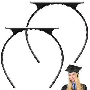 lot 14235 image: 2 Pack Graduation Cap Headband Insert, Secure for Caps and Keeps Hairstyle