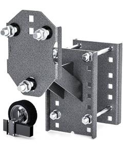 lot 14237 image: Trailer Spare Tire Mount, 6mm Heavy Duty Steel Spare Tire Carrier Bracket