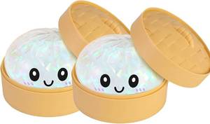 lot 14249 image: 2PCS Dumpling Squishy Box, Dumplings Squishy, Anxiety Relief Fidget, Soft Squeeze Decompression Dough