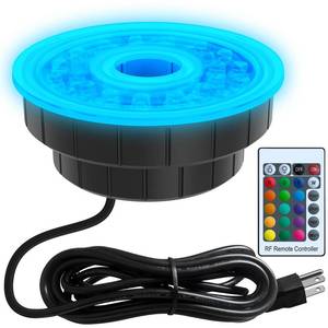 lot 14254 image: AquaMiracle LED Light for Pond Filter Fountain Kit with 10ft Power Cord, Including 1 x LED Light, for Models MF150020003000 & HJF150020003000PF