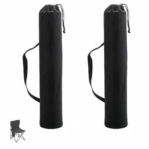 lot 14258 image: FKUMLUN 2 Pack Camping Chair Replacement Bag, 45.3 x13.8in Folding Chair Carry Bag Nylon with Shoulder Strap and Drawstring, for Travel Outdoor Camping Portable & Lawn Folding Chairs (No Chair)