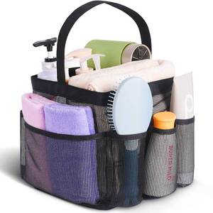 lot 14269 image: EUDELE Mesh Shower Caddy Portable for College Dorm Room Essentials, Shower Caddy Dorm with 9-Pocket Large Capacity for Beach, Swimming, Gym, Camping, Travel essentials
