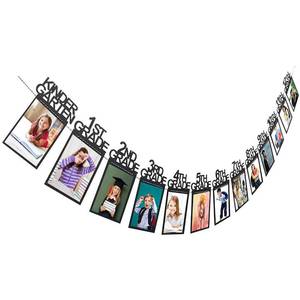 lot 14290 image: Graduation Photo Banner for Party Decoration, Including Kindergarten to 12th Grade Picture Banner Middle High School College Graduation Party Supplies