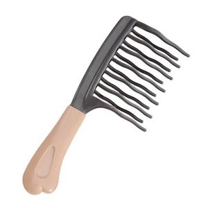 lot 14298 image: Wide Tooth Comb for Curly, Detangling Hair Brush with Double-layer Wavy Tooth Design and Ergonomic Handle for LongThick DryWet Hair for WomenGirl without Straighten the Curl HairStyle