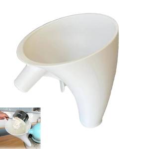 lot 14319 image: Stand Mixer Flour Funnel Attachment��Splash-Free Pouring Shield, Compatible with Kitchen Aid Artisan KSM150 5-Quart Tilt-Head Models, Precision Ingredient Feeding Chute for Flour, Sugar, Eggs & Liquids
