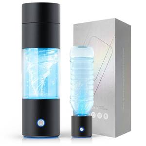 lot 14362 image: Hydrogen Water Bottle Generator with SPE PEM Technology, 4000ppb Hydrogen Water Generator, Quick Electrolysis Hydro Hydrogen Water Bottle Generator for Health Enthusiasts & Travelers Black