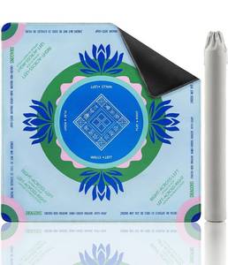 lot 19602 image: Mikccer Mahjong Mat for Table, American Mahjong Mat with Rules, 32x32 Inch