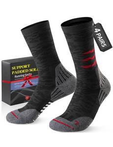 lot 20306 image: Bbfrey Crew Compression Socks for Men Women - Mild Support, Wicking Cushioned Compression Running Socks for Sport Basketball