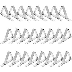 lot 20315 image: TriPole Tablecloth Clips 24 Pack Table Cloth Holder Clips for Picnic Tables