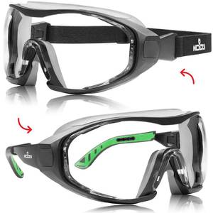 lot 20370 image: NoCry Anti Fog Safety Goggles for Men with Premium Anti Scratch Coating - Perfect Work Goggles with Adjustable Headband ANSI Z87.1 Safety Goggles Science Goggles or Chemistry Safety Glasses
