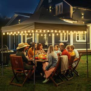 lot 20379 image: Eliteemo LED Canopy Lights, 40 Ft String Light, Warm White, Waterproof