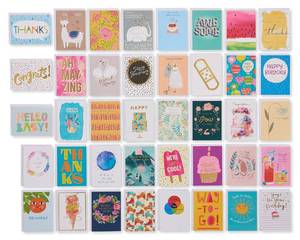 lot 20381 image: American Greetings 41-Count All-Occasion Greeting Card Pack, Assorted Colorful Designs