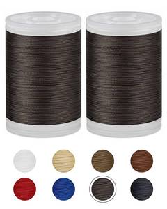 lot 20398 image: 330 Yards FIVEIZERO Extra Strong Upholstery Thread,Coffee Bonded Nylon Thread for Denim Leather,Craft,Machine,DIY and Home (2 Pack) CJ