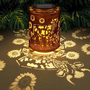 lot 20403 image: Solar Lanterns Metal Hanging Garden Decor Birthday Gifts for Women (Cow)