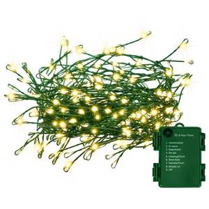 lot 20404 image: FairyGlim Battery Operated Christmas Lights, 10FT 100 Micro LEDs Fairy Lights with 8 Modes and Timer, Green Copper Wire for Indoor Outdoor Christmas Tree Wreath Garland Garden Party,Warm White