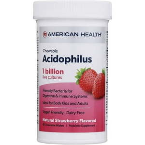 lot 20407 image: American Health Chewable Acidophilus - Natural Strawberry
