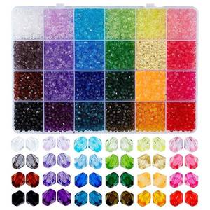 lot 20423 image: PH PandaHall 5808pcs Faceted Crystal Beads 4mm Acrylic Bicone Beads 24 Colors Rainbow Loose Bead Spacers for Bracelet Necklace Earring Keychain Jewelry Making Flower Bags Decoration