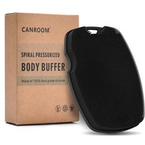lot 20428 image: Canroom Silicone Bdoy Scrubber -Anti Zinc Infused-Exfoliating Shower Brush