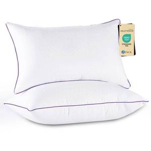 lot 1156 image: JOLLYVOGUE Firm Pillows Queen Size Set of 2, Supportive Bed Pillows with Oeko-Tex Certified Down Alternative Fill, Luxury Hotel Quality for Back, Stomach and Side Sleepers