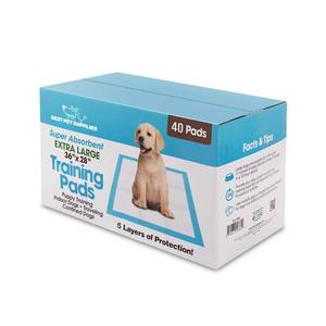 lot 1161 image: Best Pet Supplies XL (36 x 28 Inches) Puppy Pads 40 Count - Super Absorbent Dog Training Pads, Quick-Dry, Odor Control, Disposable Pee Pads, Leak-Proof Wee Wee Pads for Indoor Dogs �� Baby Blue