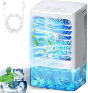 lot 1175 image: Mini Air Conditioner Small Portable AC Unit Portable Air Conditioners with 1500ml sprayhour 3 Speed Wind & 7 Colorful LED Light Cool Mist &Timer Evaporative Air Cooler for BedroomHomeOffice