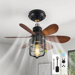 lot 1179 image: Garwarm 20IN Ceiling Fans with Lights, Socket Fan Light with Remote, Screw in Ceiling Fan in Light Socket Small Ceiling Fan for Garage,Bedroom, Kitchen, Living Room(Bulb not Included)