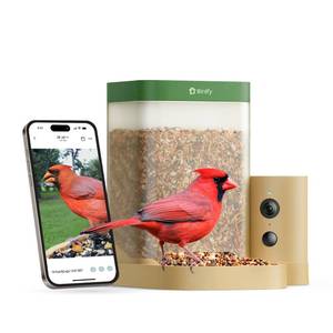 lot 1184 image: Birdfy Smart Bird Feeder with Camera for Rookie, Camera Bird Feeder Dual Night Vision, AI Recognition IP66 Waterproof for BirdLovers, 1.3L Capacity