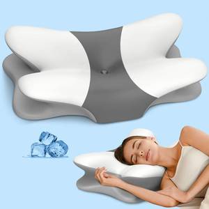 lot 1185 image: Besyodo Cervical Neck Pillow for Pain Relief - Ergonomic Memory Foam Pillow