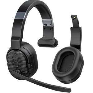 lot 1190 image: COSMUSIS Trucker Bluetooth Headset, Wireless Headset with Mic for Work