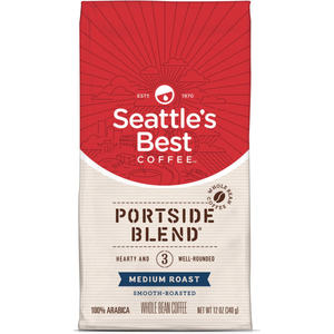 lot 1195 image: Seattle s Best Coffee Arabica Beans Portside Blend  Medium Roast  Whole Bean Coffee  12 oz (pack of 6)