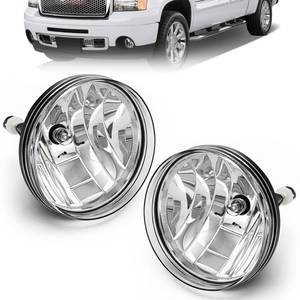 lot 1207 image: Nioboee Fog Lights Assembly Compatible with 2007-2013 GMC Sierra 15002007-2014 Sierra 2500HD 3500HD Clear Lens Lamps(Not Fit Classic Models)