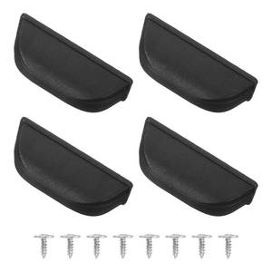 lot 2326 image: uxcell 4Pcs Luggage Replacement Pads, Plastic Luggage Stand Feet Stud, Suitcase and Travel Gear Bottom Side Accessories with Self-Tapping Screws, Black (50x17x20mm)